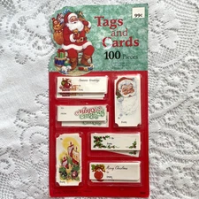 Vintage Christmas Tags & Cards 100 Pieces Eureka The Paper Magic Group USA