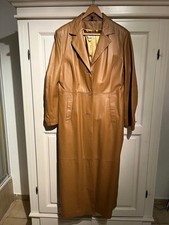 Nappaleder Damenmantel/Blazer, Größe M/L, Cognac