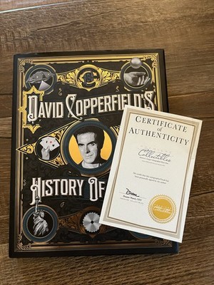 SIGNED Copy 1st Edition David Copperfield's History of Magic Hardcover Dust Jack