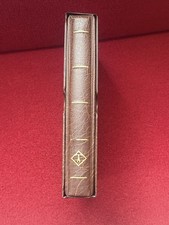 LIGHTHOUSE OPTIMA 4 RINGS BINDER & SLIPCASE. GOOD FOR BANKNOTES FDC COVERS BROWN