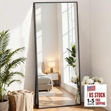 Full Length Mirror 59"x16" Full Body Floor Mirror for 59"L x 16"W Black