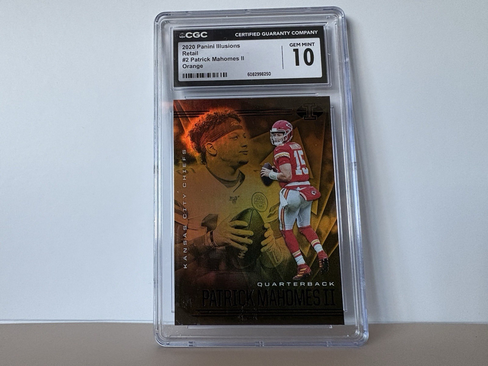 Patrick Mahomes II - 2020 Panini Illusions - #2 Trophy Collection Orange