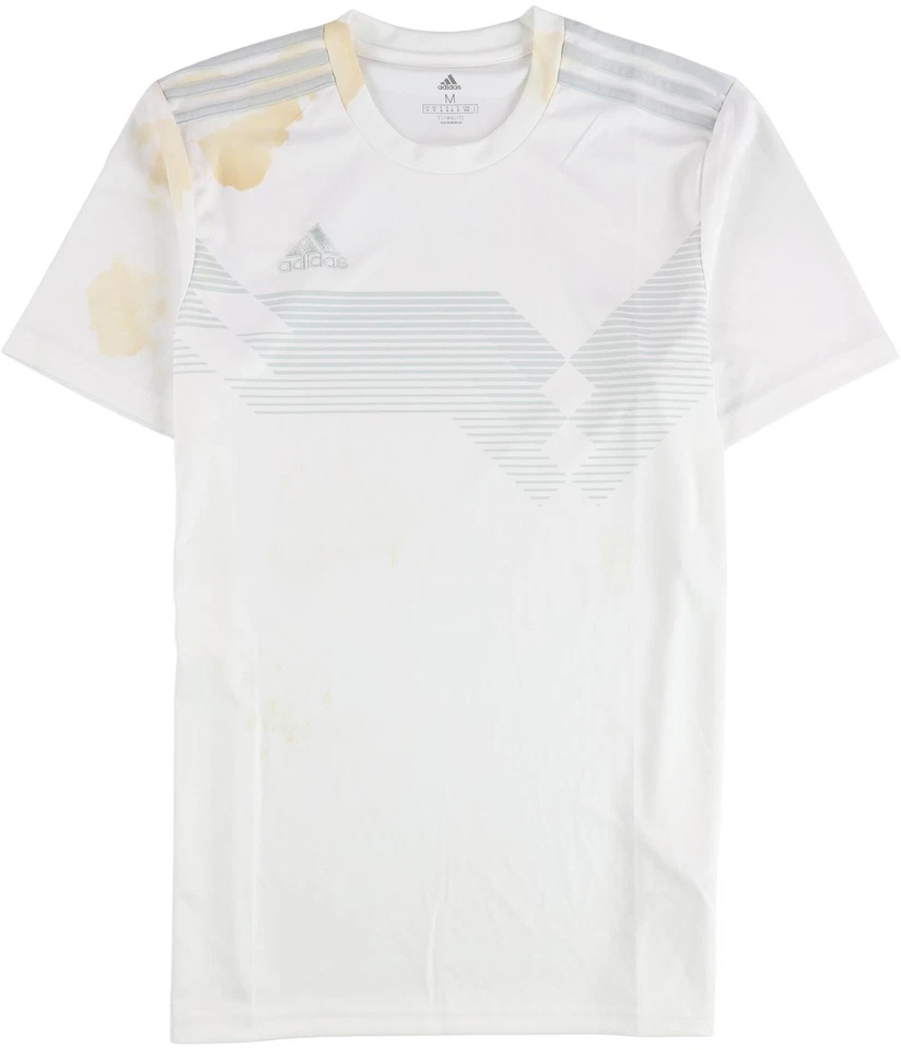 Camiseta Adidas Hombre Climalite Campeon 19, Blanco Gris, M
