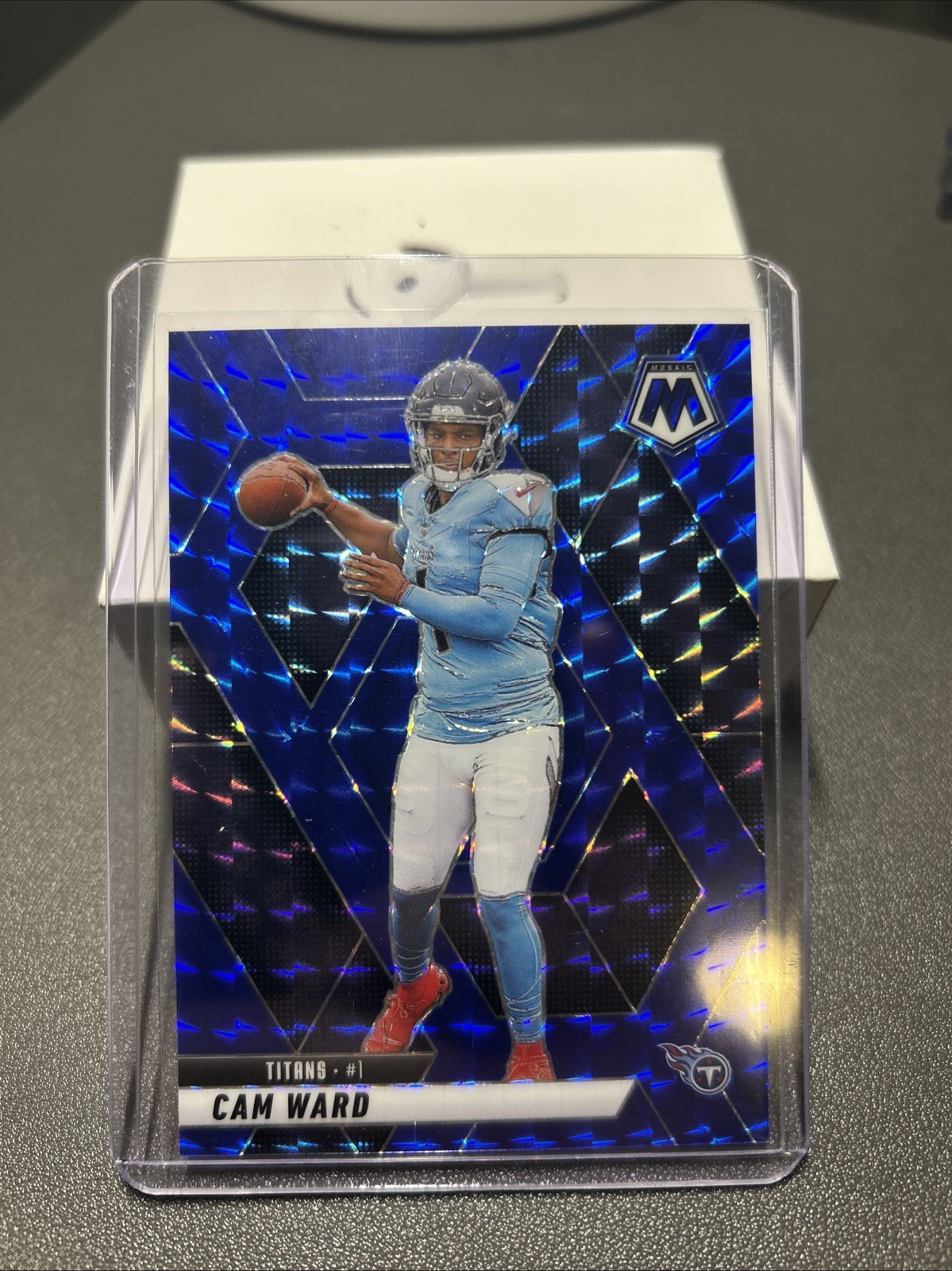 2025 Panini Mosaic Blue Prizm Cam Ward /99 Rookie #382