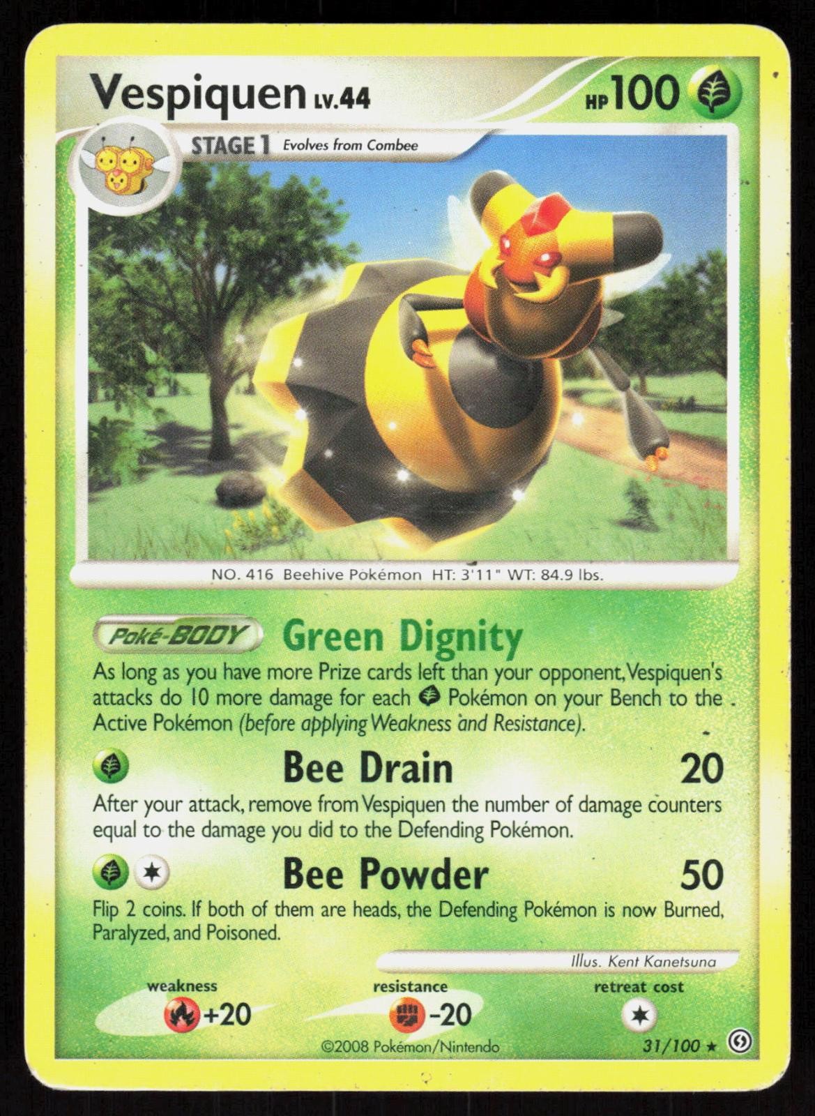Vespiquen 31/100 2008 Rare Stormfront Pokemon