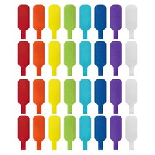 56Pcs Durable Nylon Cable Wrap Labels Writable Hook and Loop Wire Markers