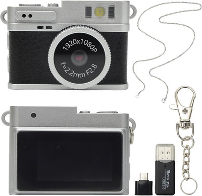 Mini Keychain Camera - 1080P FHD Compact Vintage Camera with 32GB Card