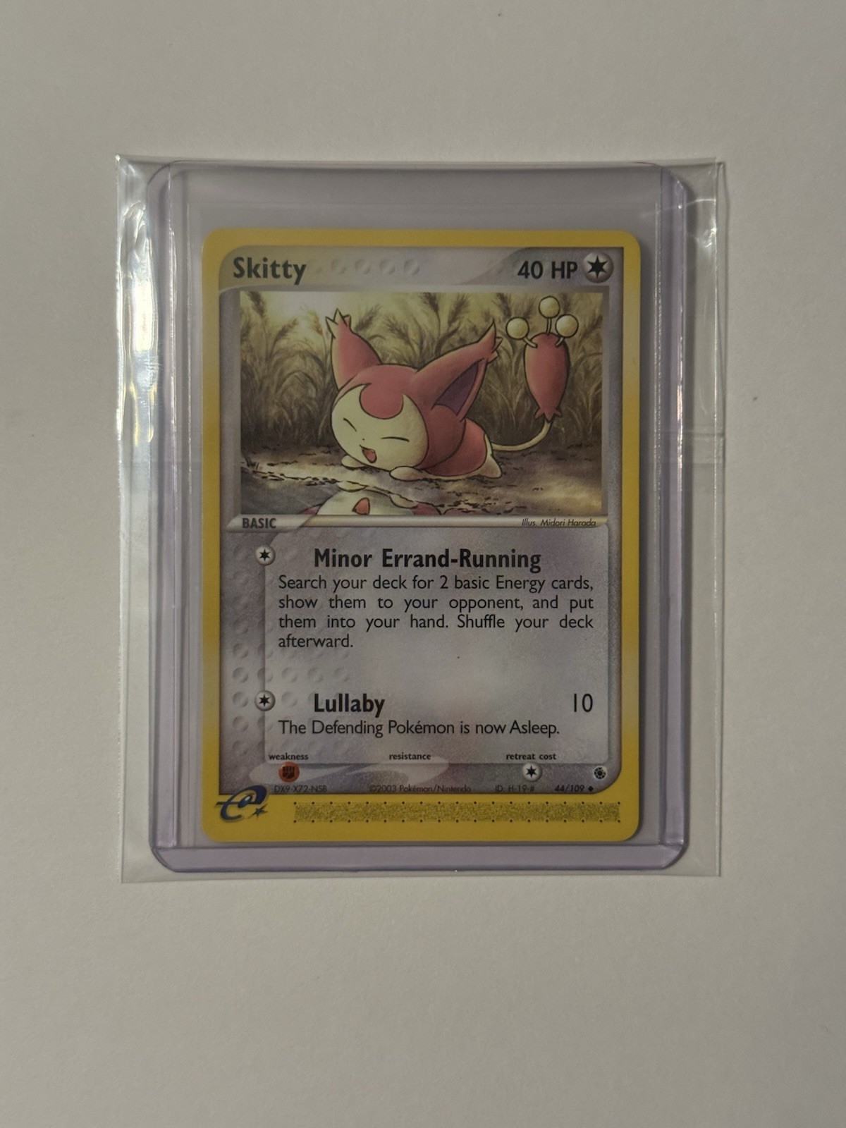 Pokémon TCG Skitty 44/109 Ruby and Sapphire #44 (2003) Uncommon - Near Mint!