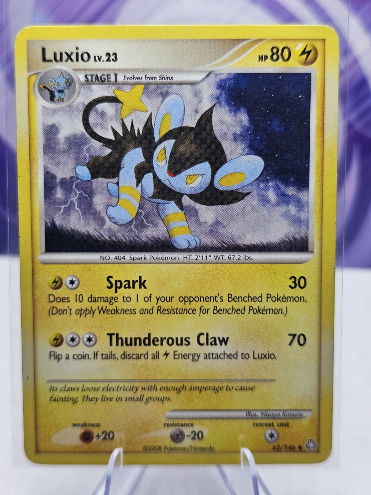 Luxio 62/146 Pokemon  Diamond and Pearl Legends Awakened MP