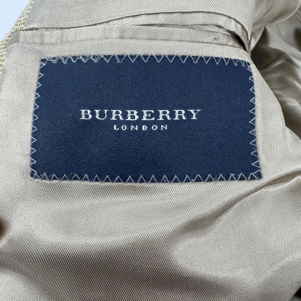 Blazer deportivo a cuadros Burberry London para hombre marrón tostado - talla 44R Foto 2 de 4