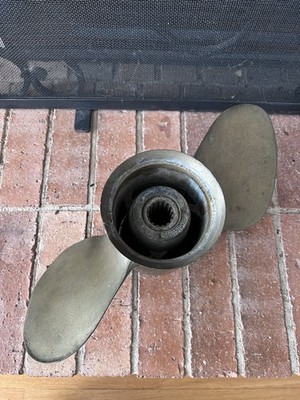 Vintage Brass Propeller Double Blade  2 Boat Ship Michigan 48 31448 25 40m