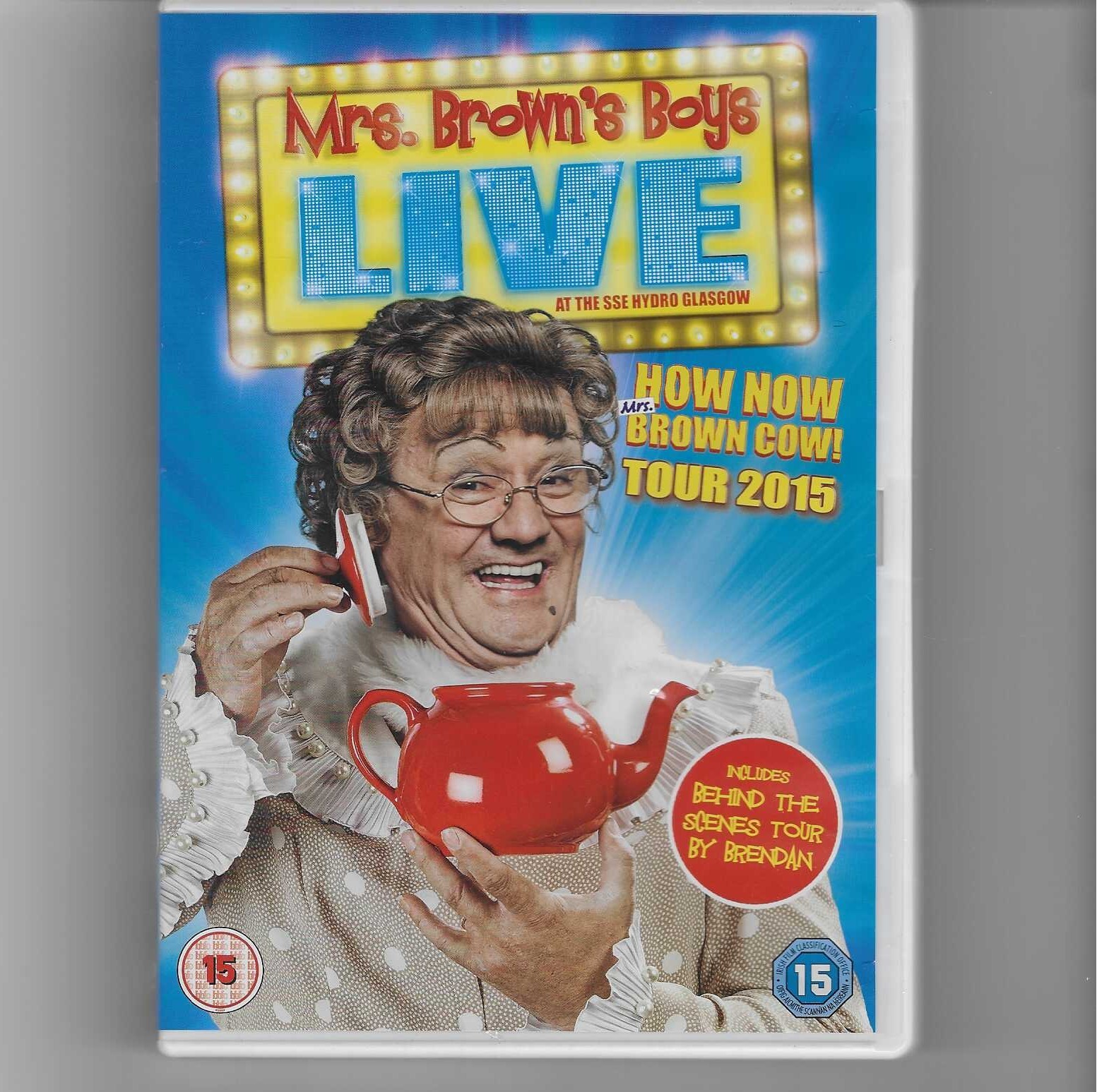 Mrs Brown Boys Live Glasgow DVD 2015 Film Rated 15 Comedy 116 Minutes Used