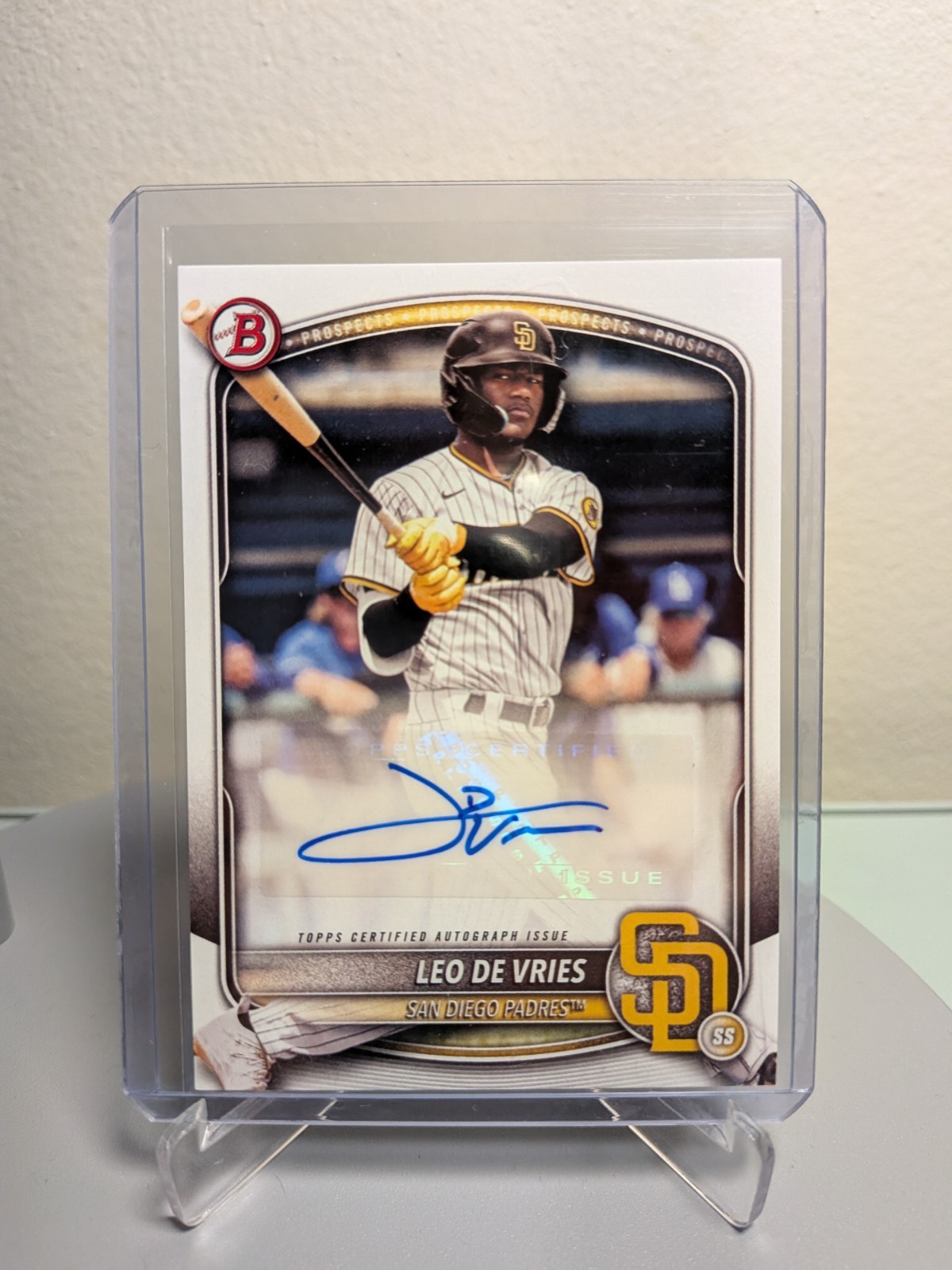 Leo De Vries - 2025 Bowman Prospects - Paper Prospect Auto #BPA-LD Padres