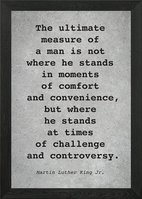 Martin L King J Quote L005 Framed Wall Art Poster Canvas Print Picture