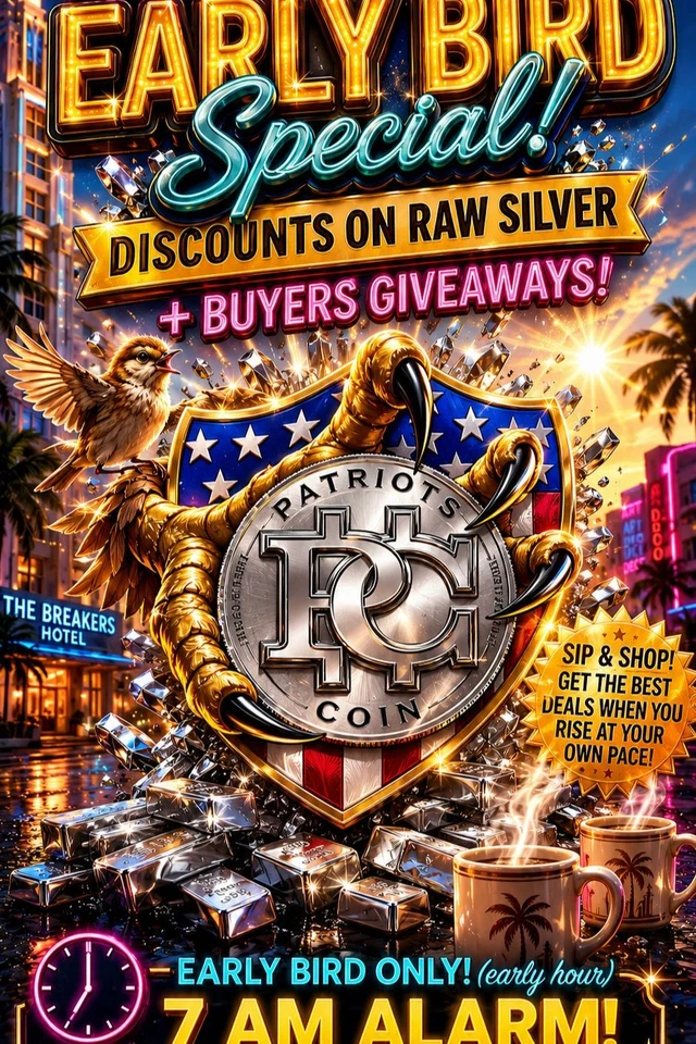 WEDNESDAY MORNING DEALS ON Fractional GOLD, SILVER, PLAT & COPPER!