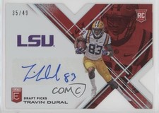 2017 Panini Elite Draft Picks Status Red Die-Cut 35/49 Travin Dural Auto 0c2