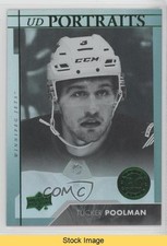 2017-18 Upper Deck Portraits Rookies Green Tucker Poolman #P-71 READ 01ks