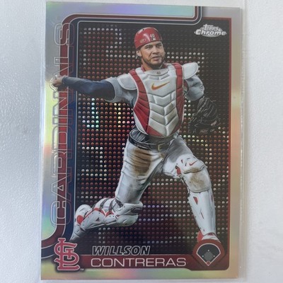 2025 Topps Chrome WILLSON CONTRERAS ''LIGHTBOARD LOGO'' SSP Parallel #82 Cardinals