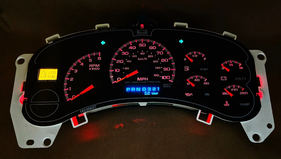 99-02 SILVERADO SIERRA TAHOE INSTRUMENTO MEDIDOR CUADRO VELOCÍMETRO *PROGRAMA MILLAS Foto 3 de 4