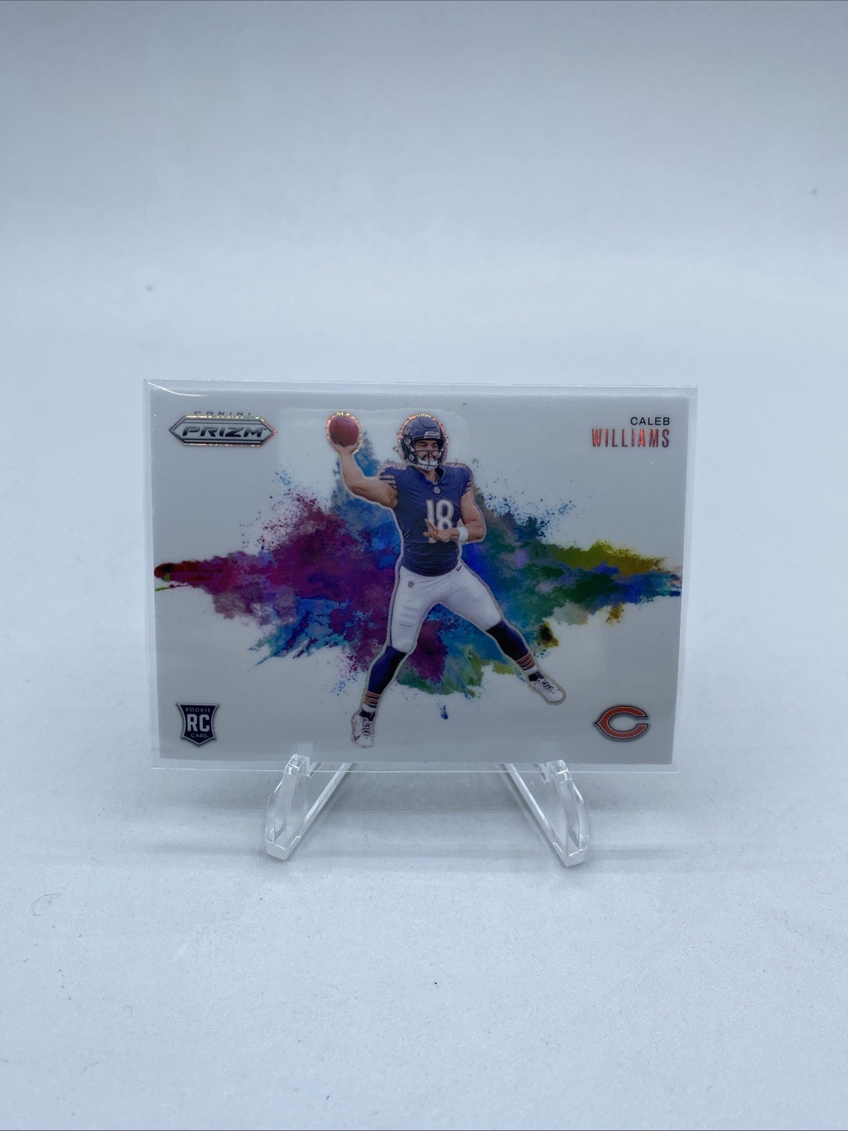 2024 Caleb Williams Panini Prizm Color Blast #1 Rookie Case Hit Chicago Bears