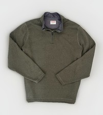 Wrangler Authentics Men 2XL Quarter Zip Fleece Pullover Olive Green Casual Cozy