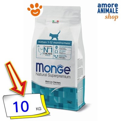Monge Cat Natural Superpremium Kitten Trockenfutter 10 Kg für Kätzchen