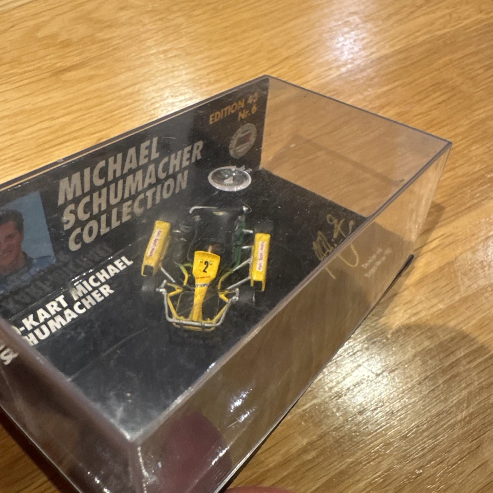 1/43 MINICHAMPS 510 430006 MICHAEL SCHUMACHER GO KART BENNETON YELLOW RARE - Image 3 of 4