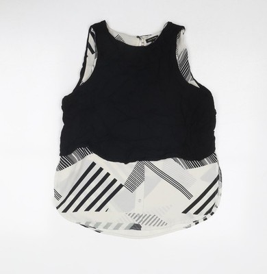 Schwarzes Basic-Tanktop Damen Größe 10 von River Island