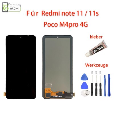 Für Xiaomi Redmi Note 11 / 11s Poco M4 Pro LCD Display Bildschirm Touchscree...