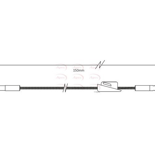 APEC Cable Pull, parking brake CAB1555