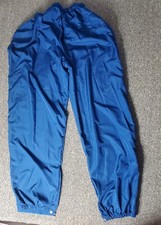 Womens Scrubs Pants Nurse Blue Elastic Waist XL Adult Medical 2 Pairs Work Job