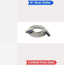 Serial Cable DB25 25 Pin Male to Female 15 Feet Straight Through RS232