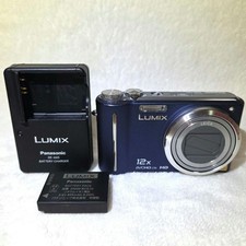 Panasonic LUMIX DMC-TZ7 Digital Camera Blue Compact 10MP Tested Condition