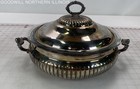 Vintage Kent Silversmiths Silverplated Casserole/Server With Pyrex Insert — photo 1