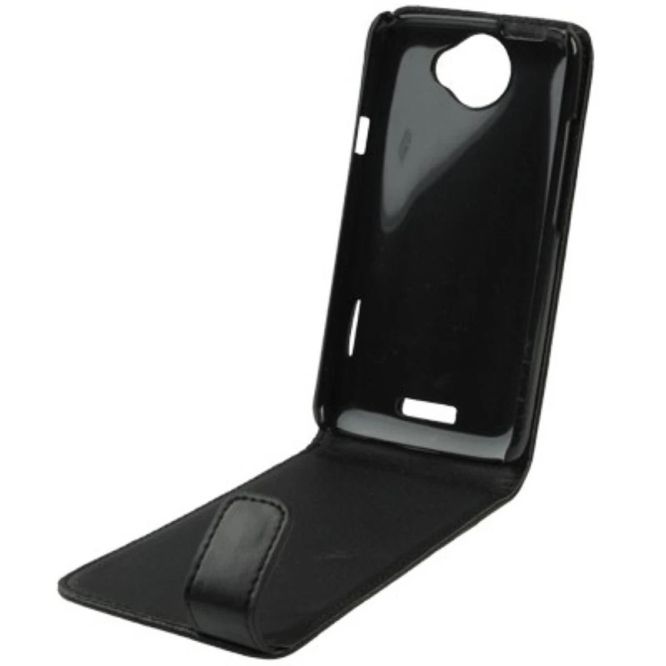 Custodia Flip Per HTC ONE X S720E Nera - Immagine 2 di 3