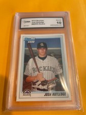JOSH RUTLEDGE ROCKIES 2010 BOWMAN ROOKIE RC # BDPP9 GRADED 10 L@@@K
