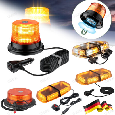 12-24V Rundumleuchte Notfall Lamp Auto KFZ Magnet Strobe Licht Warnleuchte DHL