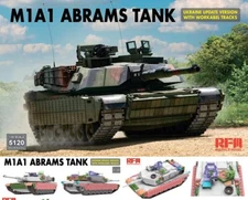 Rye Field Model 1/35 M1A1 Abrams Tank Ukraine Update Ver. w/Workabel Tracks