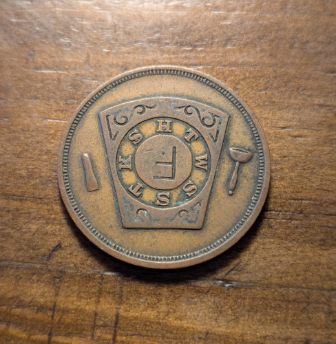 Bellingham, Washington WA Bay Capítulo No. Ficha masónica de 12 monedas de un centavo - Imagen 4 de 4