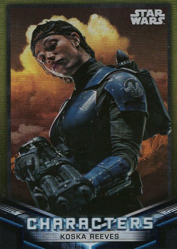 Carta Topps Star Wars The Mandalorian C-23 Giallo Parallelo Koska Reeves - Foto 1 di 2
