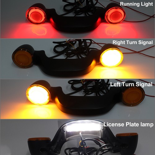 Für Harley Touring Glide FLTRX FLHX 10-21 Hinten Blinker Bremslicht Bar Lampe - Picture 14 of 16