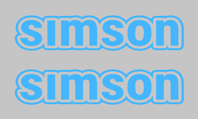 2 X Adesivi Simson • Adesivi Serbatoio Ologramma • Scritta - Foto 6