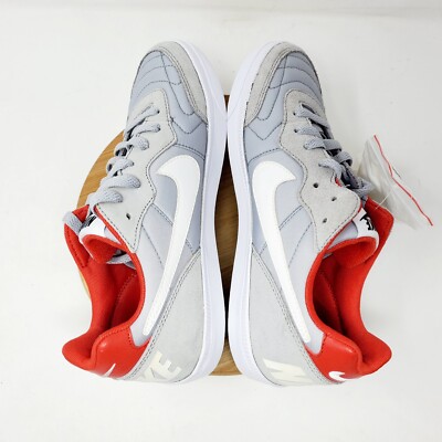 Nike NSW Tiempo Trainer Shoes Mens 7 Grey White Red Retro  display picture 1