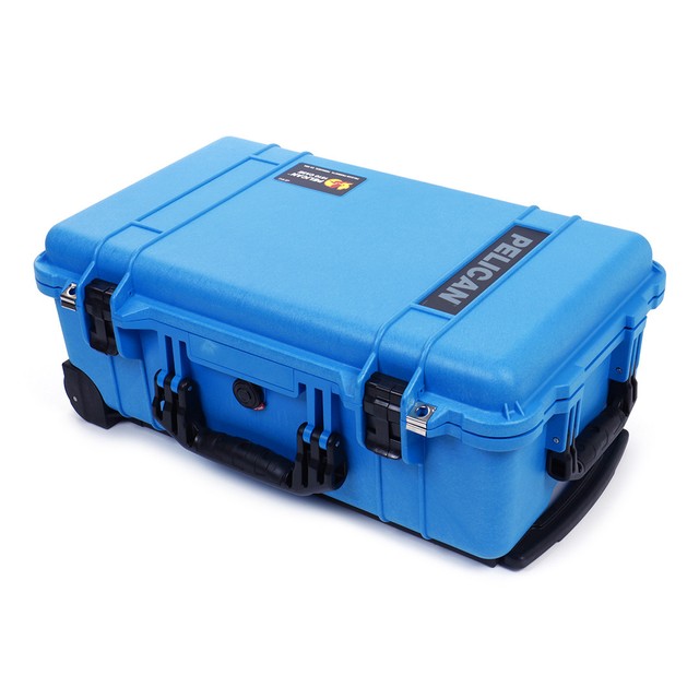 Pelican Blue & Black 1510 case, with custom tool foam inserts. Tool