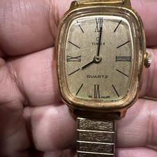 Circa 1980s Timex Q Quartz Rectangular Watch ...