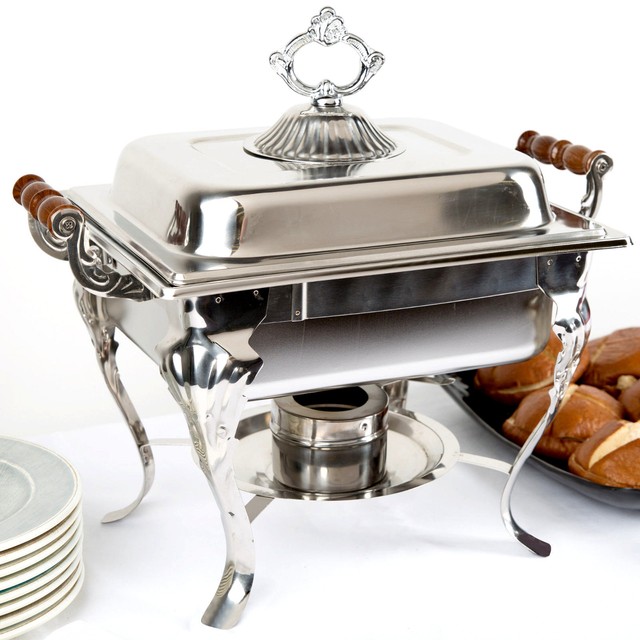Catering Classic STAINLESS STEEL Chafer Chafing Dish Set 4 QT Buffet