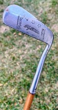 WRIGHT DITSON RECORD Wood Shaft Vintage Golf PUTTER 35 Heart Logo Rare