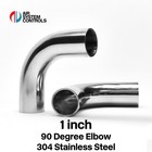 1 inch - 25mm 304 Stainless Steel 90 Degree Elbow Bend Exhaust Pipe Manifold