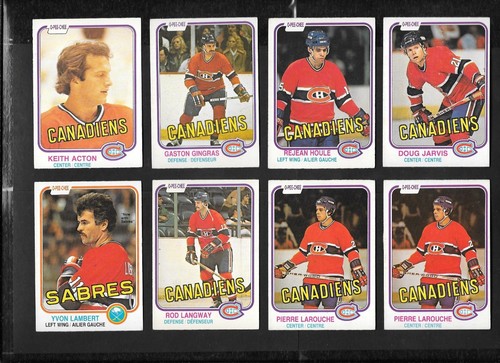 1981-82 OPC 81-82 O PEE CHEE NHL HOCKEY CARD 133-264 SEE LIST - Picture 108 of 267