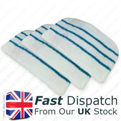 3 Microfibre Cleaning Pad for Black & Decker Steam Mop FSMH1321 FSM1605 FSMH1315